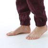 Mens Linen Pants Lounge For Men Burgundy Trousers