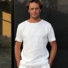 Mens Linen T Shirt Summer White For Men