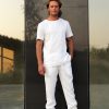 Mens Linen T Shirt Summer White For Men