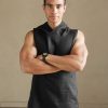 Mens Sleeveless Linen T Shirt Summer For Men