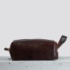 Horween Leather Dopp Kit Bag In Brown Chromexcel