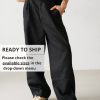 Wide Mens Linen Palazzo Pants With Pleats High