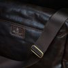 Personalized Brown Leather Laptop Messenger Bag: Full Grain